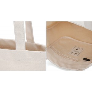  Kangol Flocking Simbol Canvas Eco Bag- Ivory 0041